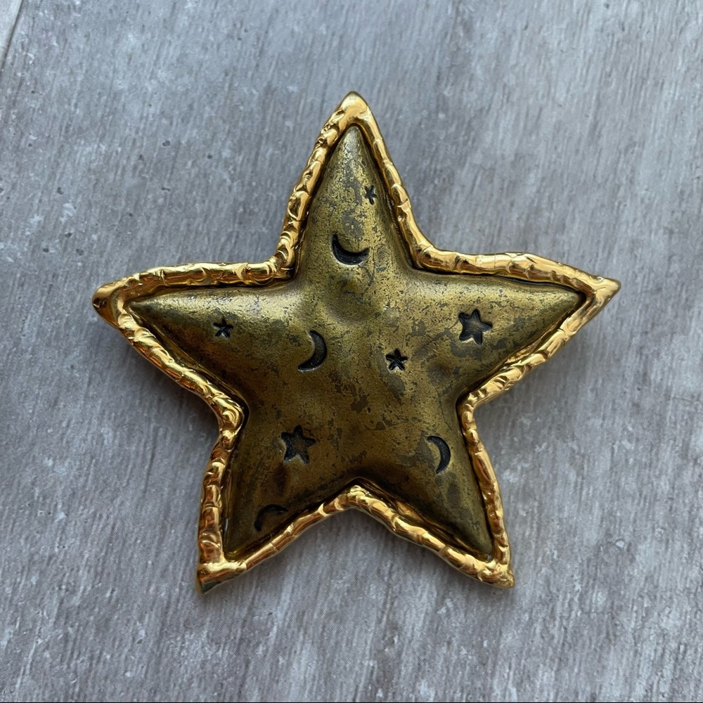 Star and Moon Pin
